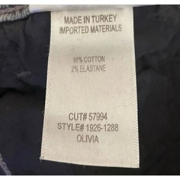 Citizens of Humanity Olivia Blend Black Mid Rise Slim SZ SZ 28 # 1286 - Picture 13 of 14